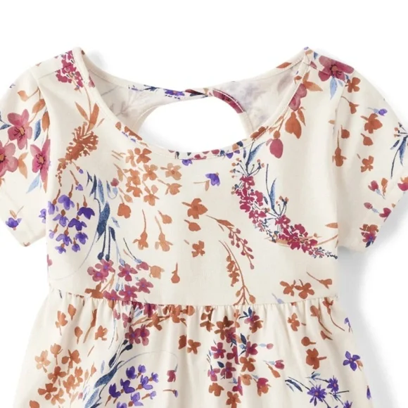 The Children’s Place Girls Floral Print Tiered Flutter Dress Size XL (14) NWT - Picture 5 of 5